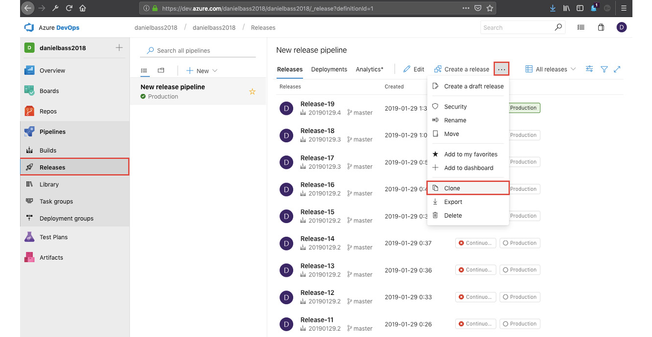 Figure 6.68: Clone release