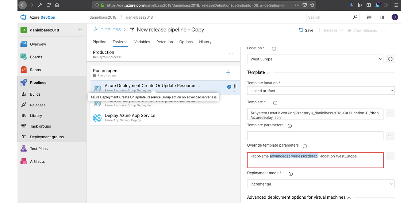 Figure 6.69: -appName variable modified