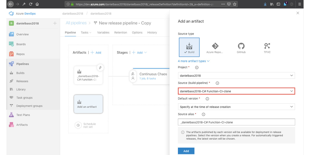 Figure 6.77: Add source pipeline