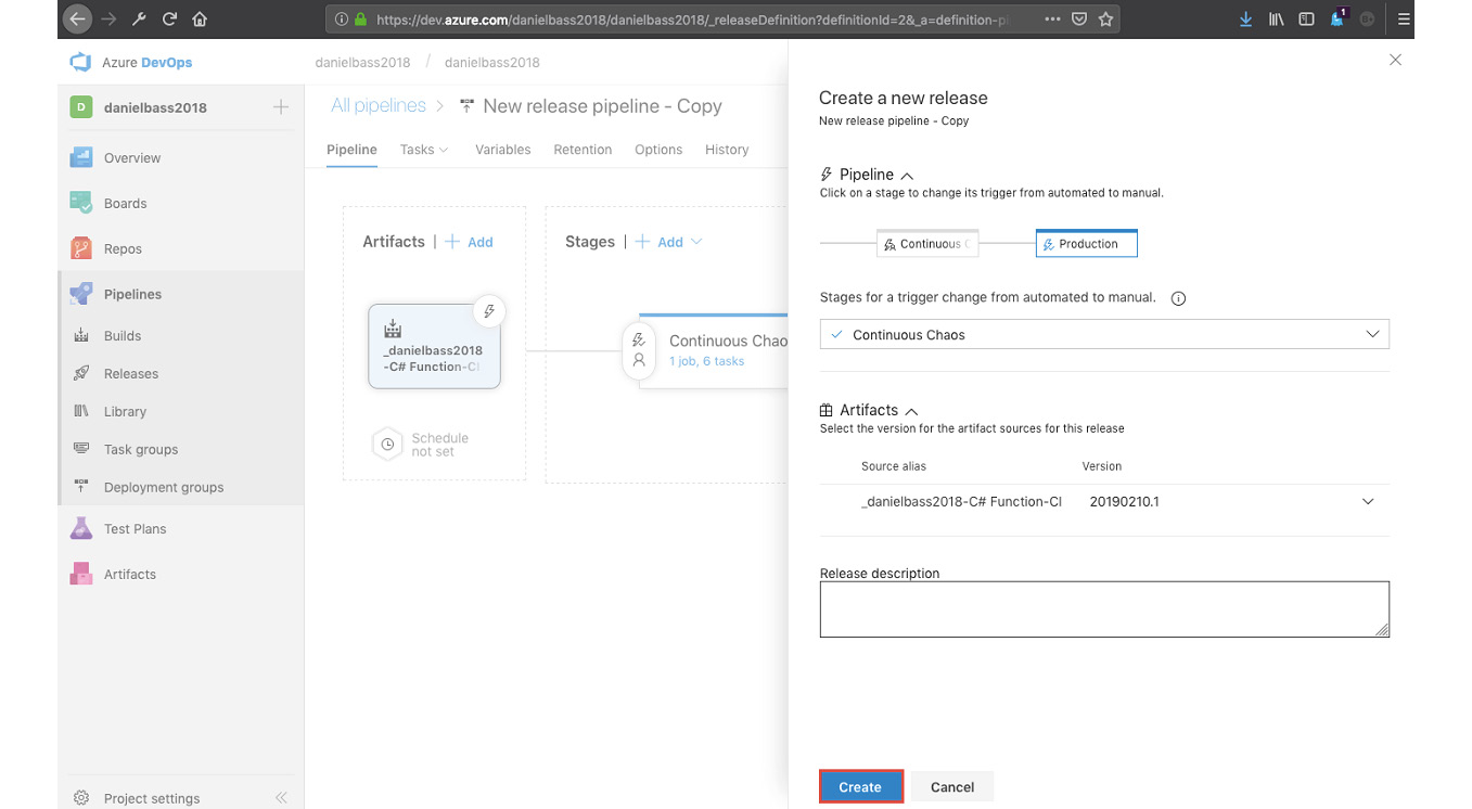 Figure 6.81: Configure release