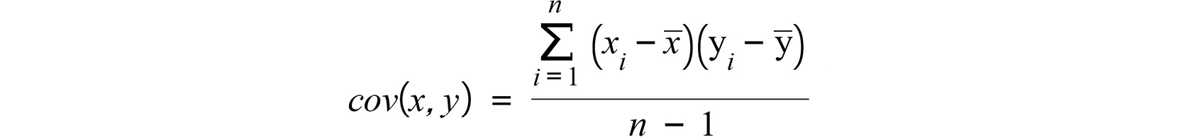 Figure 2.14: The covariance equation
