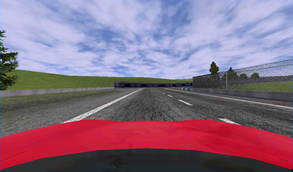 Figure 3.13 – Straight lane, from Speed Dreams