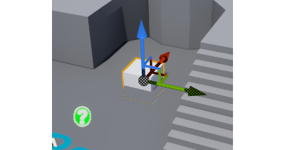 Figure 1.42: Adding an instance of TestActor to the level
