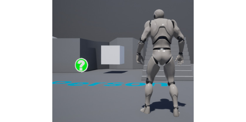 Figure 1.43: The TestActor increasing its position on the Z axis when the game starts
