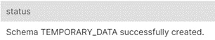 Figure 2.8 – New schema successfully created
