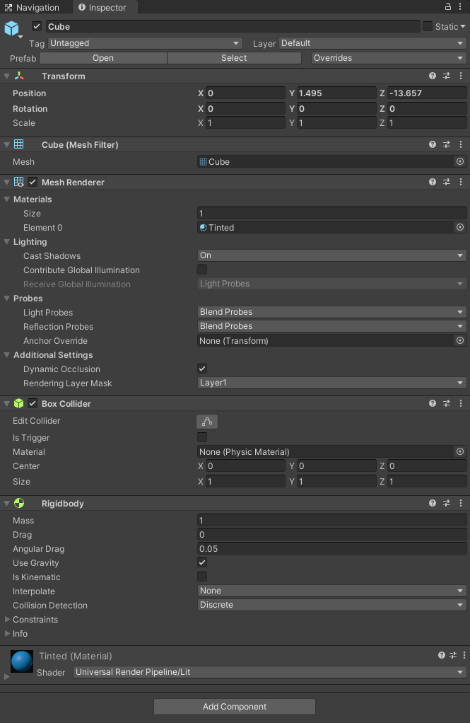 Figure 1.13 Inspector window