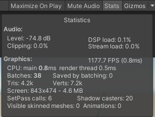 Figure 1.16 Game Statistics