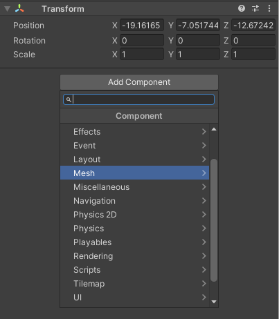 Figure 1.9 Component List