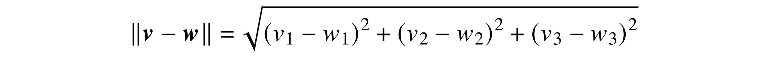 Distance formula in three dimensions