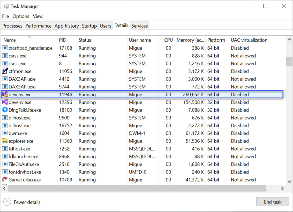 Figure 3.1 – Visual Studio 2022 on the 64-bit platform and 2019 on the 32-bit platform
