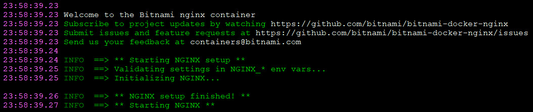 Figure 1.4 – NGINX container startup