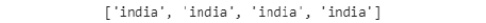 Figure 1.6: Output for lowercasing with mixed casing of words