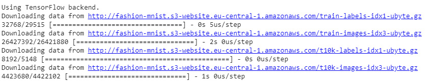 Figure 2.40: Loading datasets with five samples