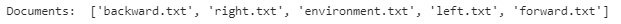 Figure 7.25: A list of intent documents