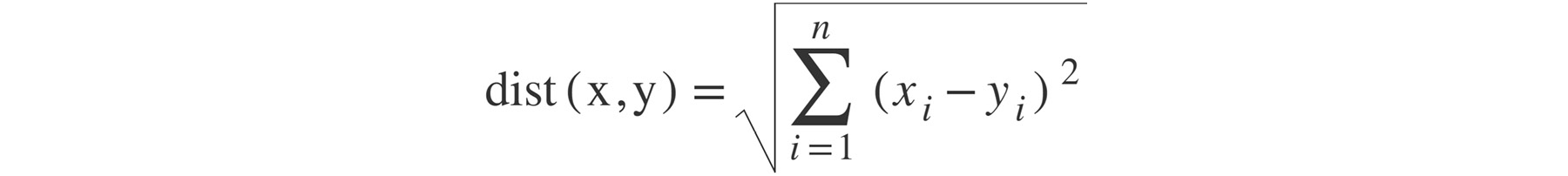 Figure 4.1: The Euclidean distance