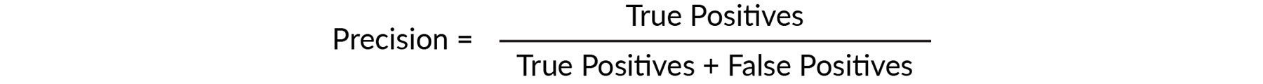 Figure 1.31: Formula to calculate precision