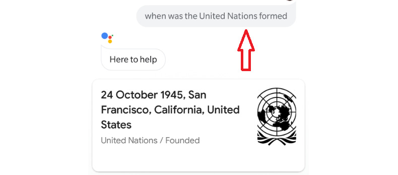 Figure 9.2: Google Assistant’s output