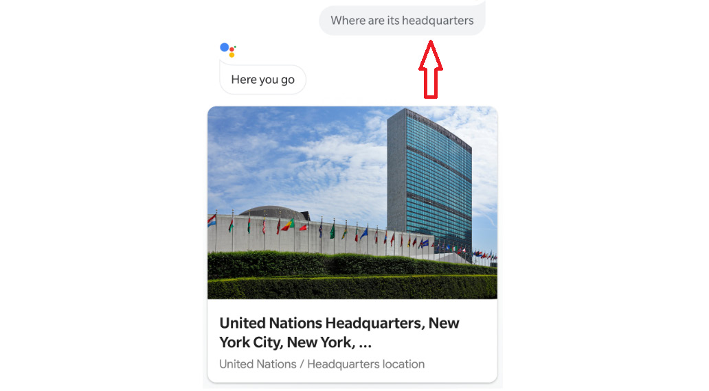 Figure 9.4: Google Assistant’s output