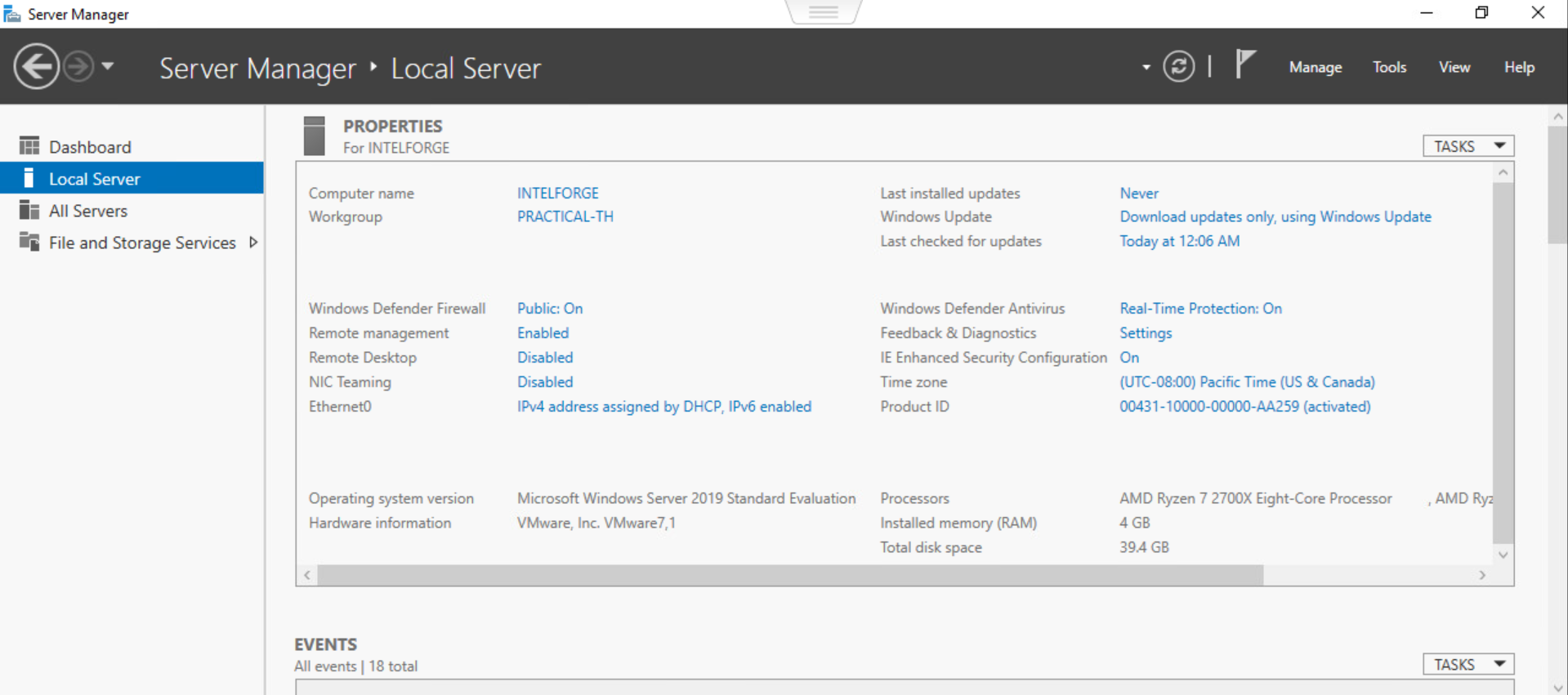 Figure 7.21 - Windows Server Manager