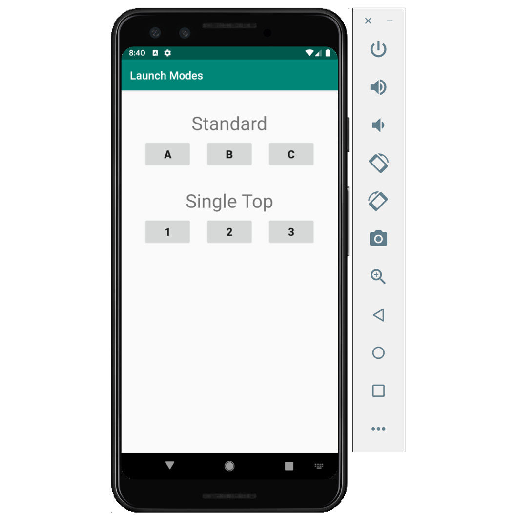 Figure 2.20: App displaying both the standard and single top modes
