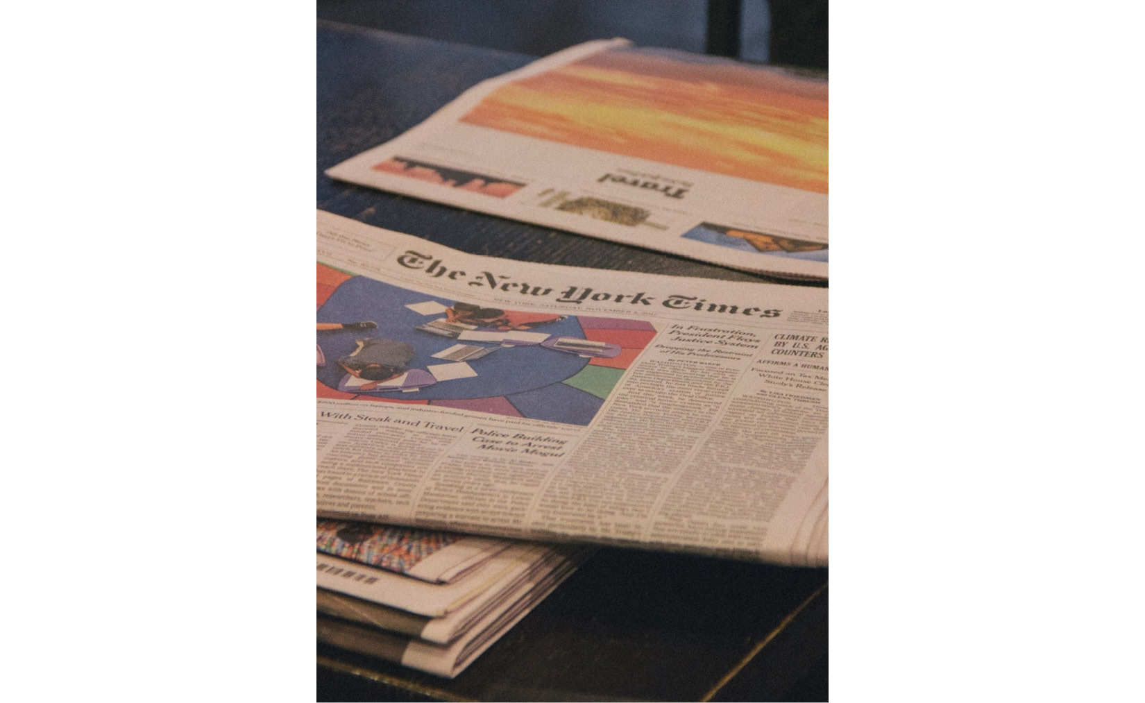 Figure 12.18 – A newspaper uses columns to limit the line length. Photo by Wan Chen on Unsplash
